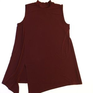 Alfani Tunic Dress Ladies Size Large Burgundy